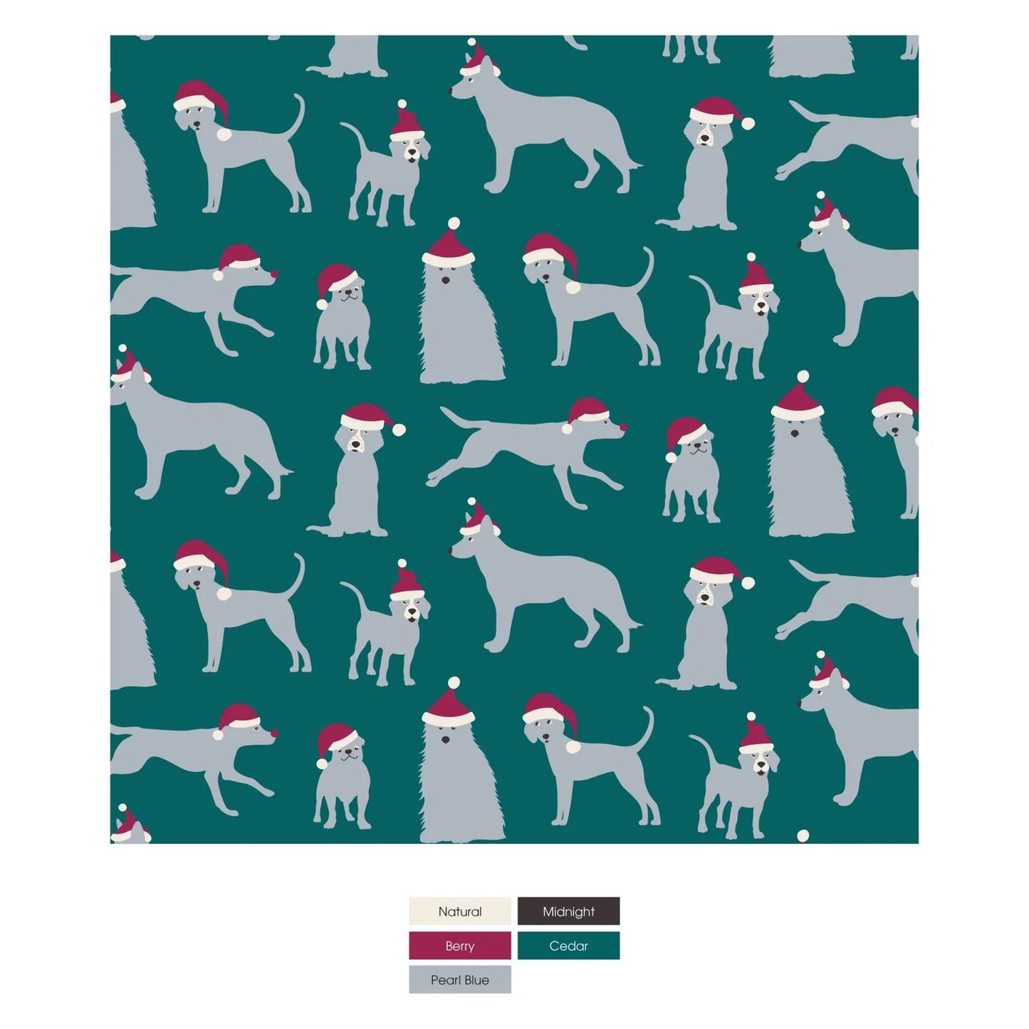 Footie with Zipper - Cedar Santa Dogs