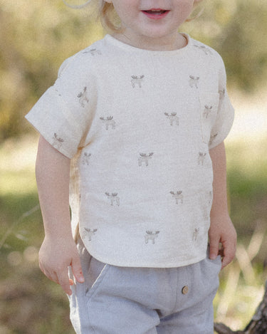 Woven Boxy Top Moose