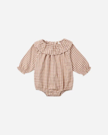 Colette Romper - Fawn Gingham