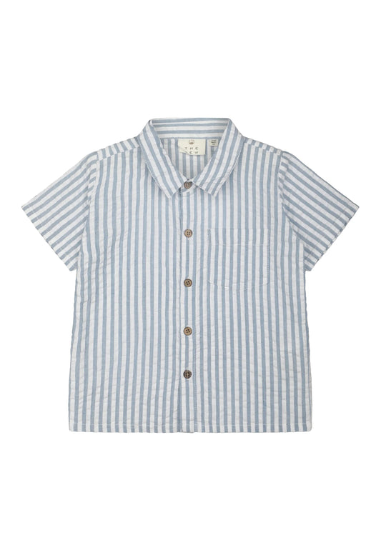 Kojo Shirt - Blue Fog Stripe