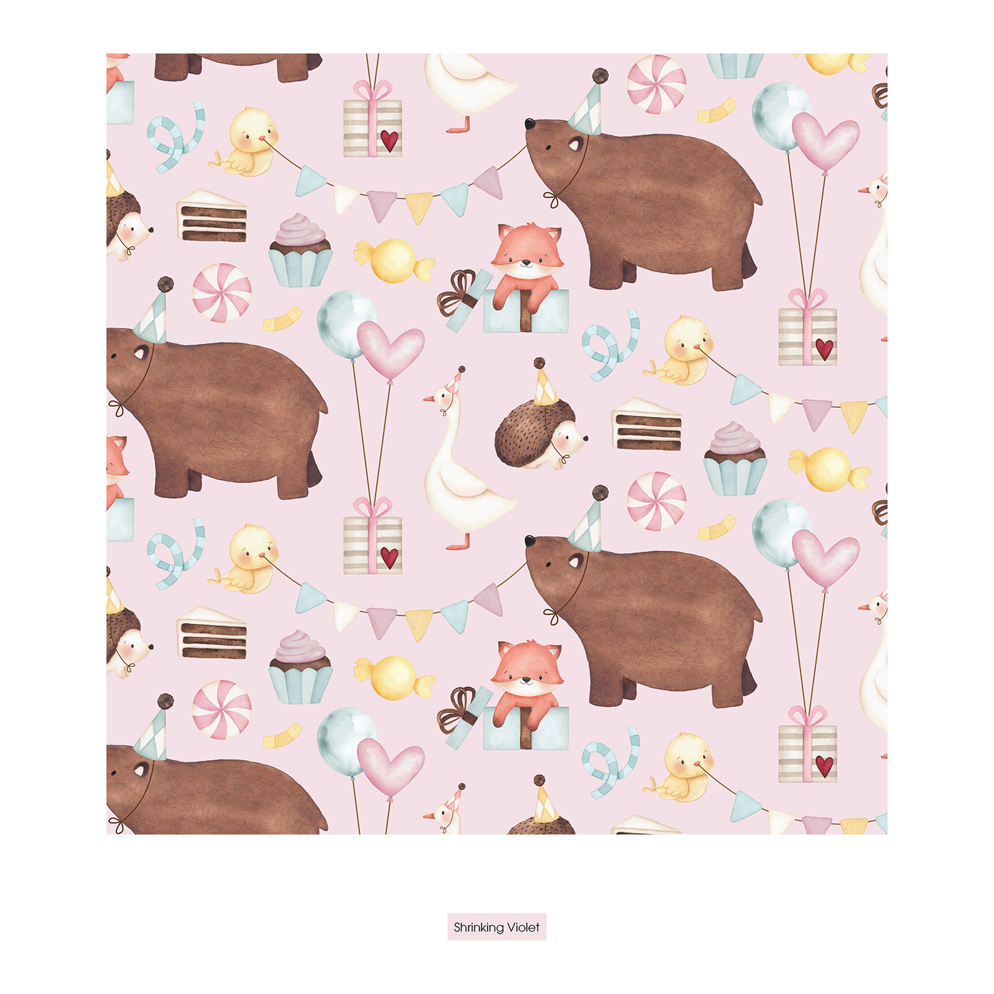 Print Fluffle Sleep Bag - Shrinking Violet Forest Party