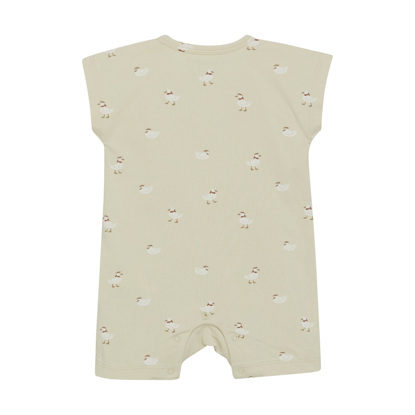 Short Sleeve Romper - Biscotti Ducks