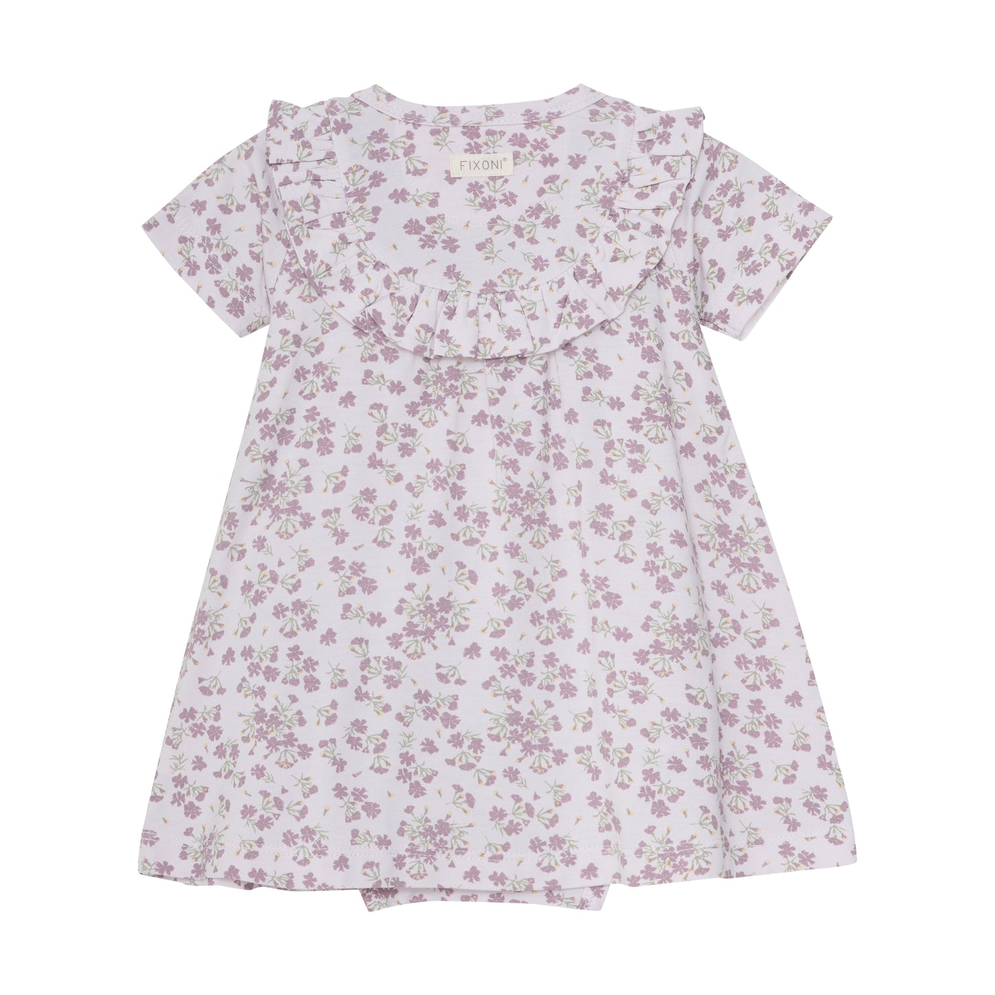 Short Sleeve Body Dress - Grey Lilac