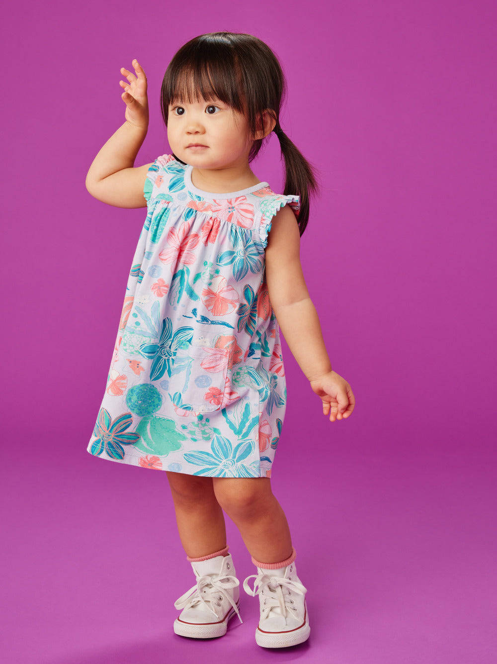 Mighty Mini Baby Dress - Garden Under the Sea