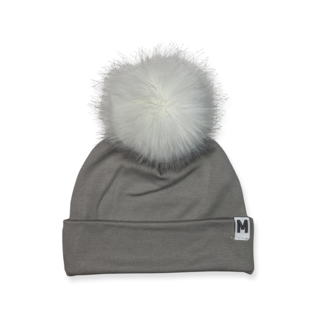 Flip Rim Pom Toque - Solid