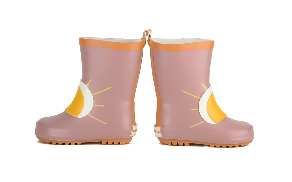 Sun + Rainbow Rubber Boots