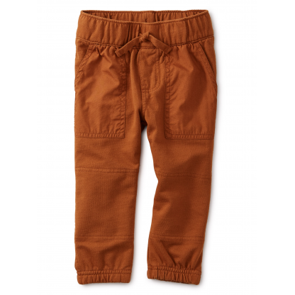 Ginger Bread Woven Pocket Baby Joggers