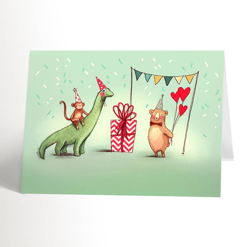 BIRTHDAY ANIMALS card