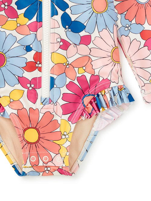 Rash Guard One-Piece Swimsuit - Daisy Deluxe