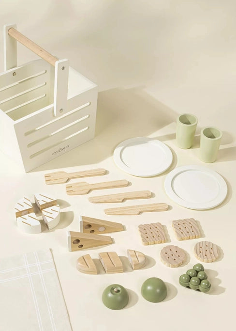 Wooden Picnic Playset + Accessories