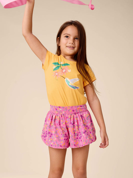 Rainbow Hummingbird Graphic Tee - Jessamine