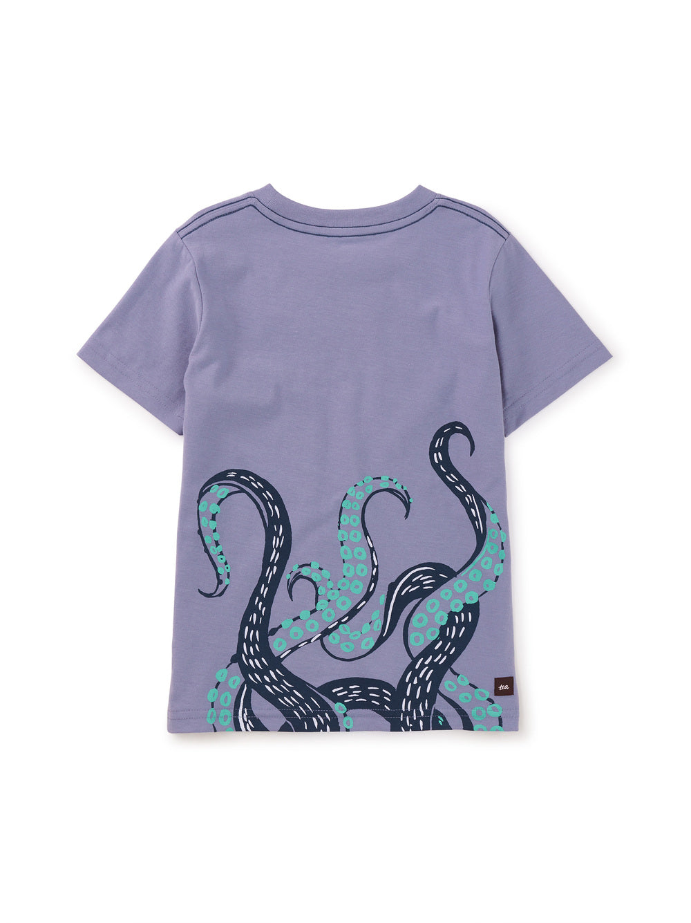 Octopus Arms Graphic Baby Tee - Seal Grey