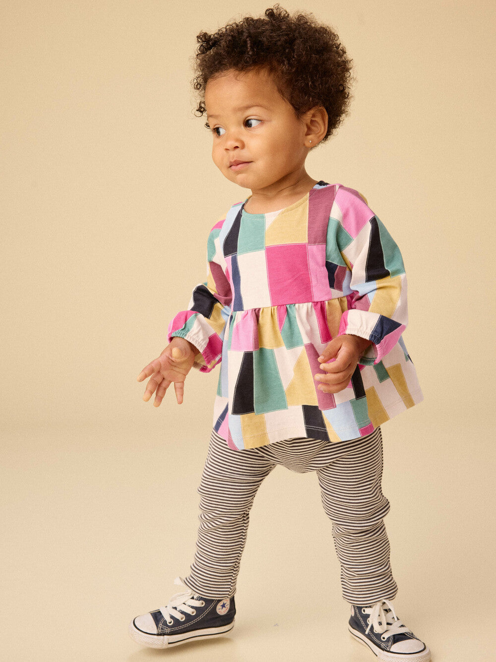 Boho Top & Pants Baby Set - Pojagi Patchwork