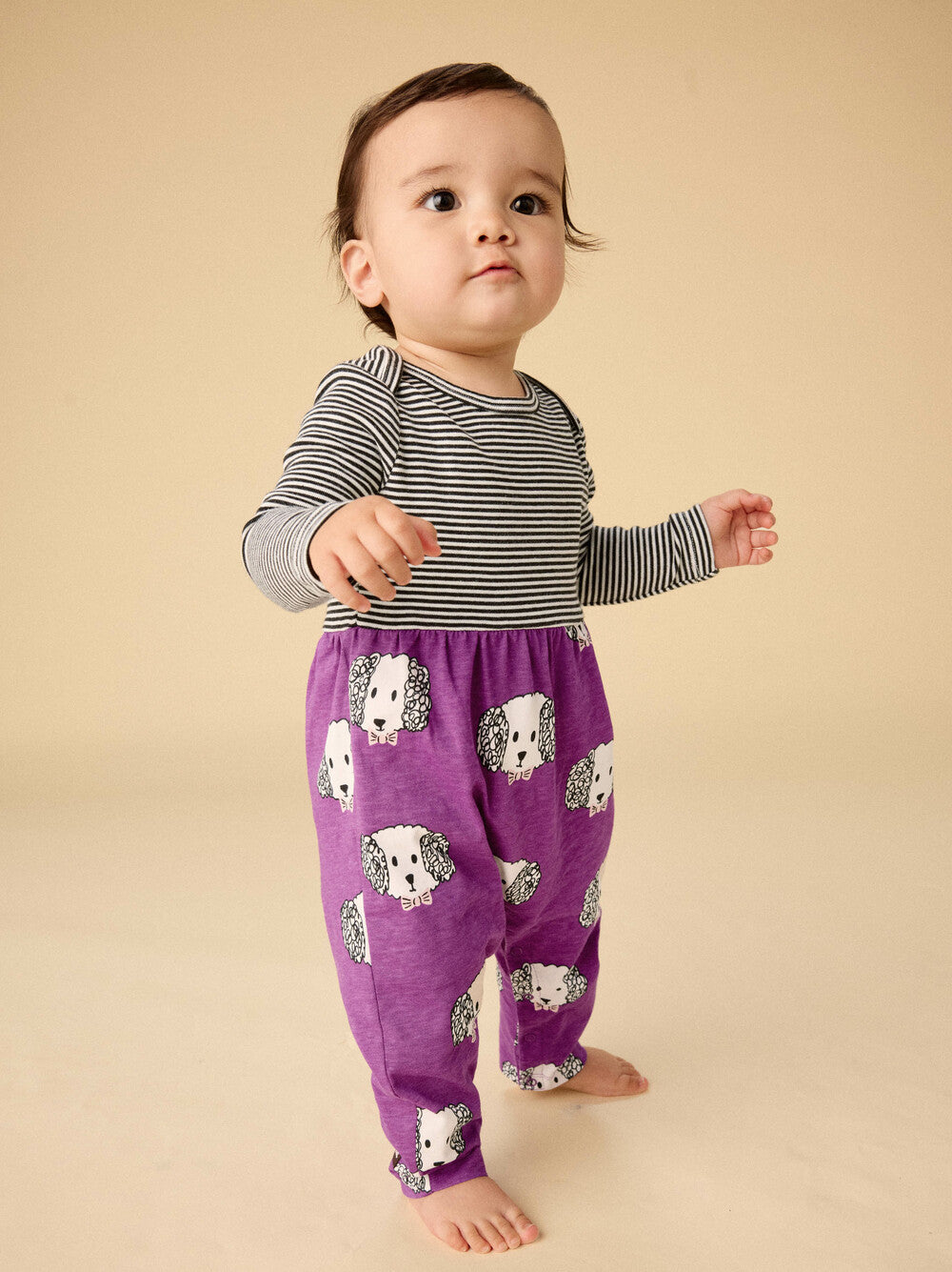 Print Mix Baby Romper - Maltipoo