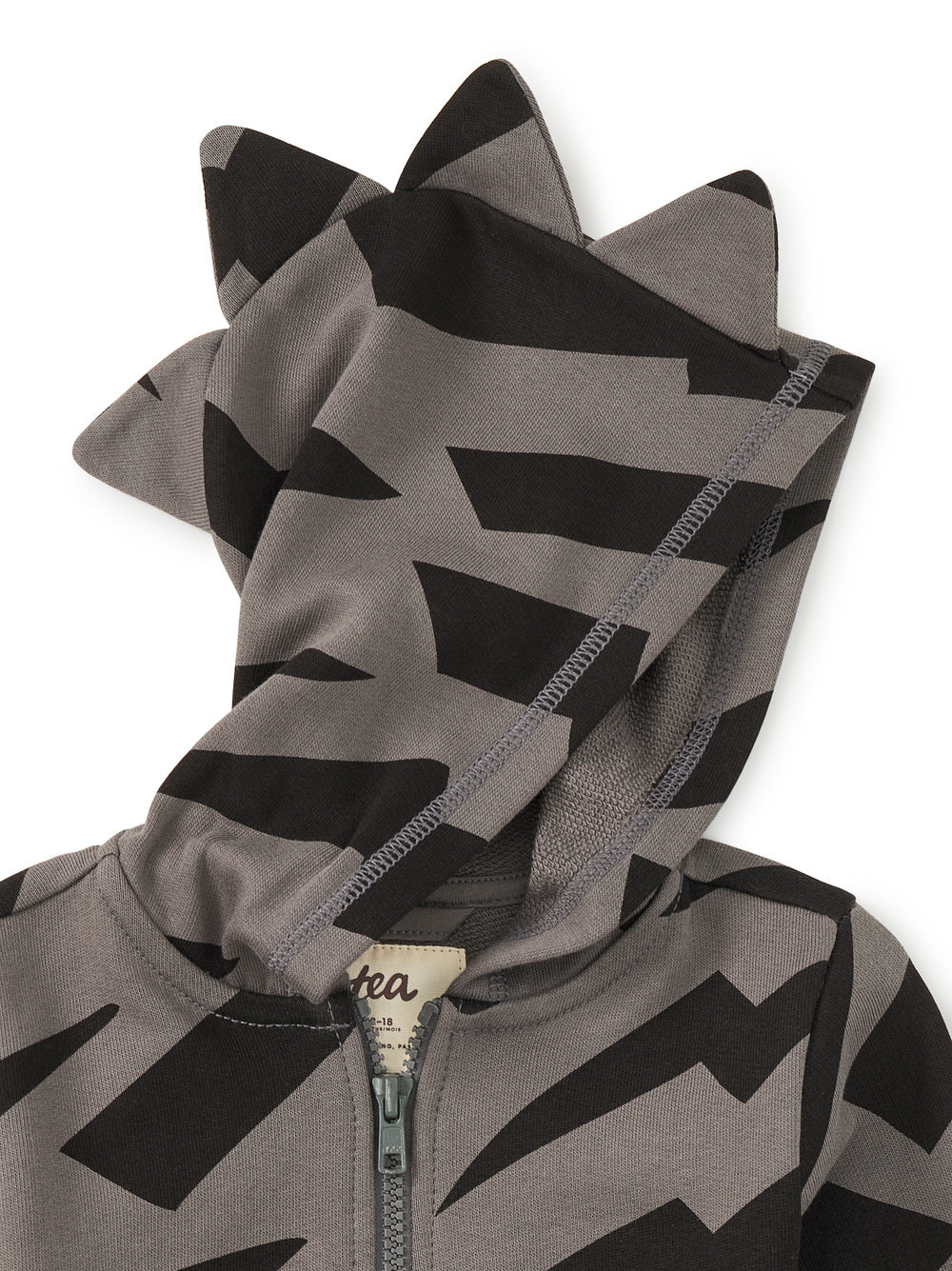 Spike Out Baby Hoodie - Lightning Stripes