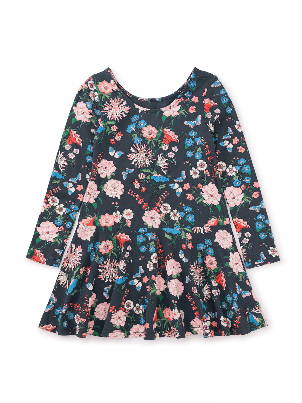 Drop Waist Skirted Baby Dress - Intricate Floral