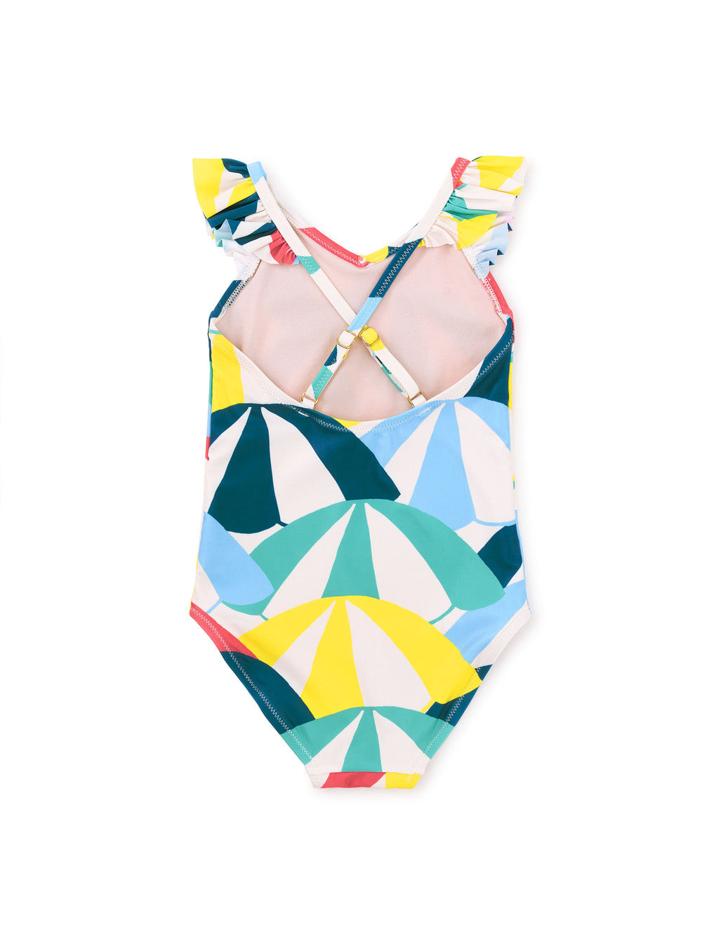 Ruffle One-Piece - Beach Umbrellas