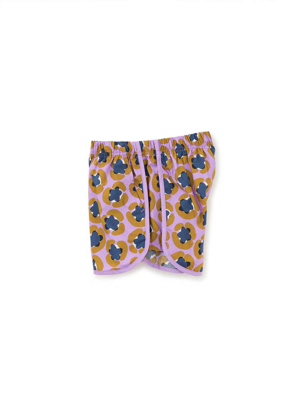 Woven Dolphin Shorts - Leopard Floral