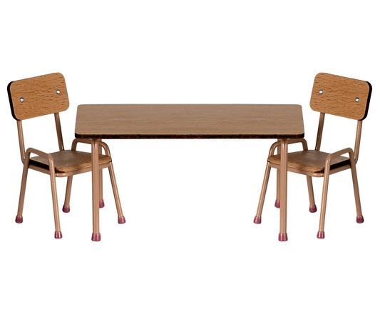 Mouse Table and Chair Set - Dark powder