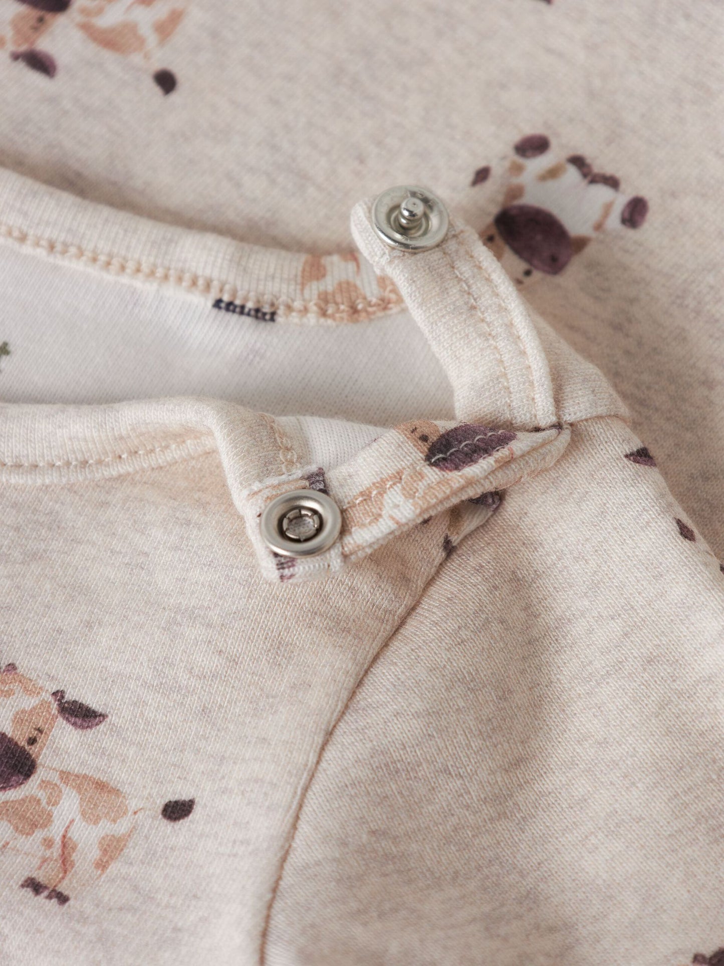 Long Sleeve Romper - Cow