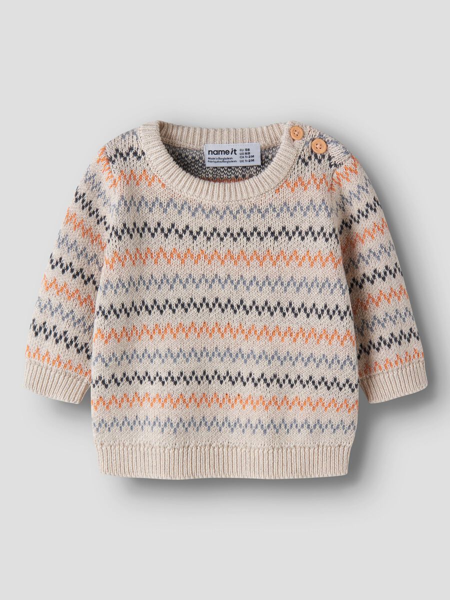 ORGANIC COTTON KNITTED PULLOVER