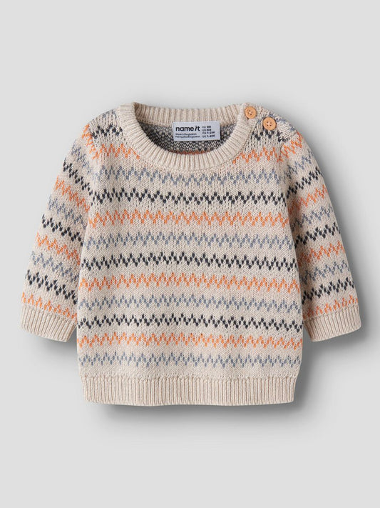 ORGANIC COTTON KNITTED PULLOVER