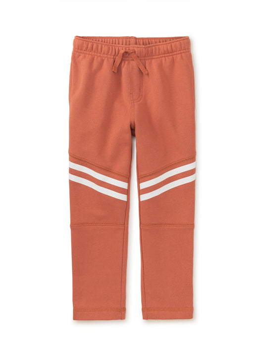 Speedy Striped Toddler Joggers - Copper