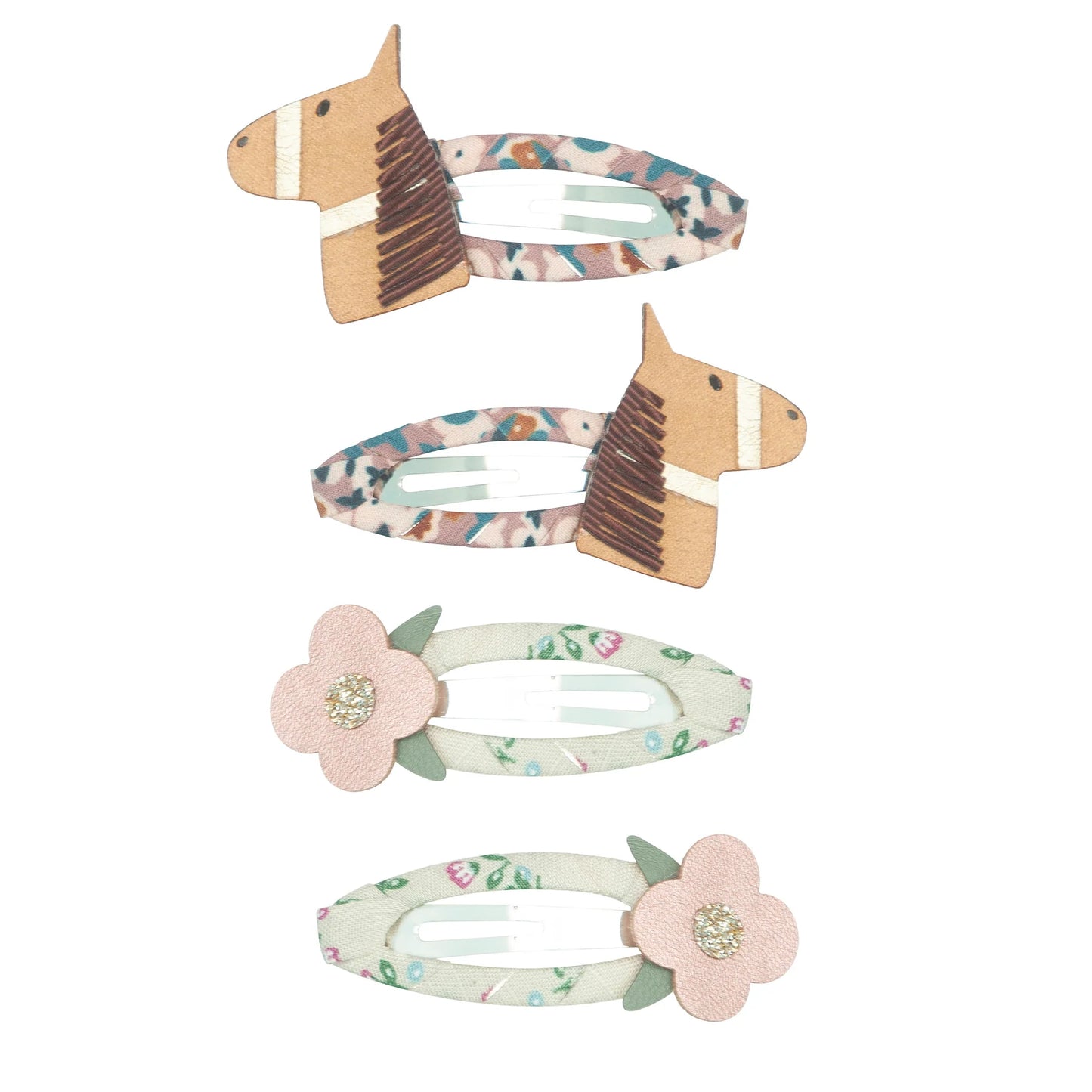 Horse + Flower Clip Set