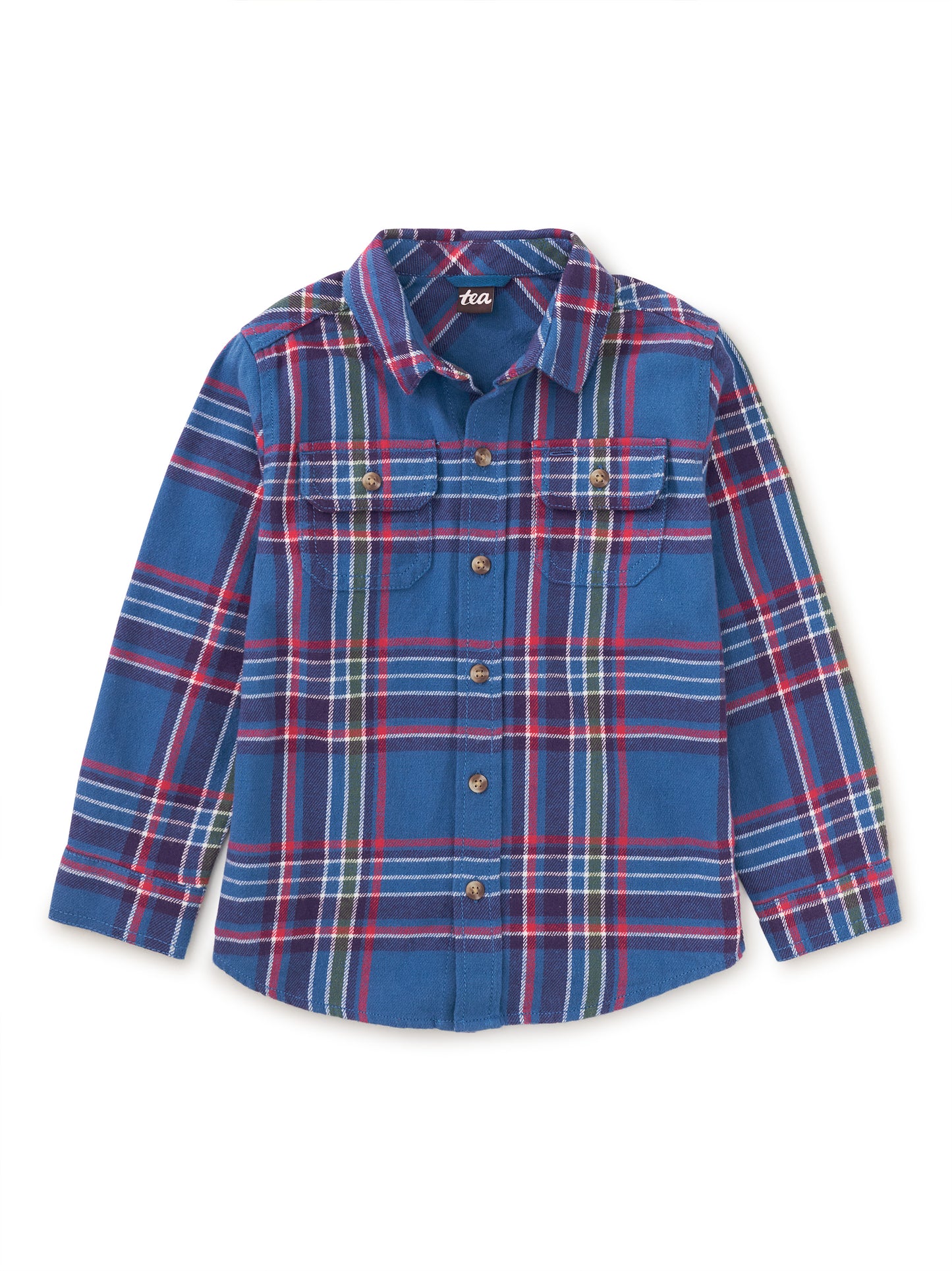 Flannel Button Up Toddler Shirt - Castle Lake Plaid