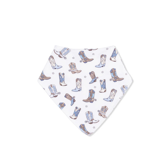 Bandana Bib- Cowboy Boots