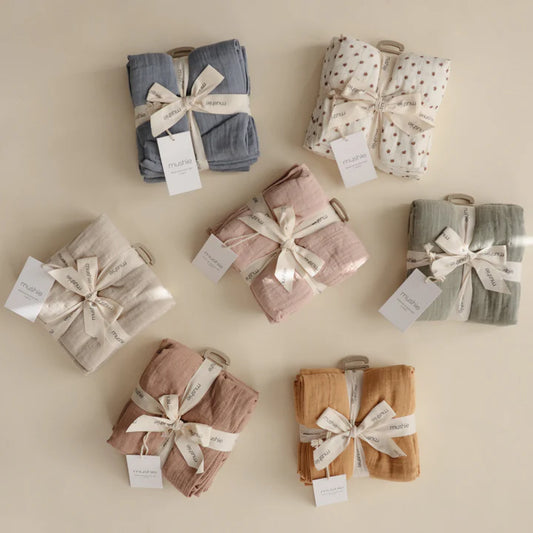 Organic Cotton Muslin Cloths 3-Pack