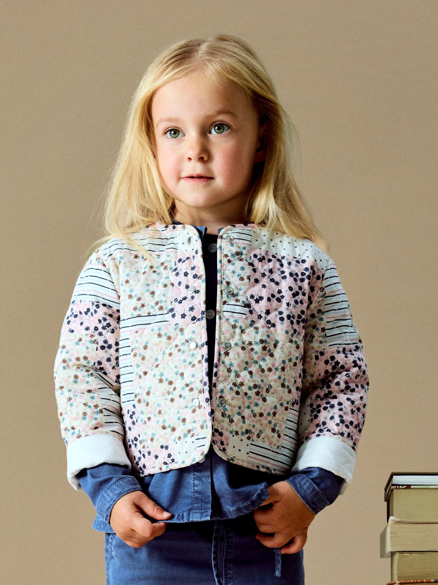 Quilted Shacket - Antique White