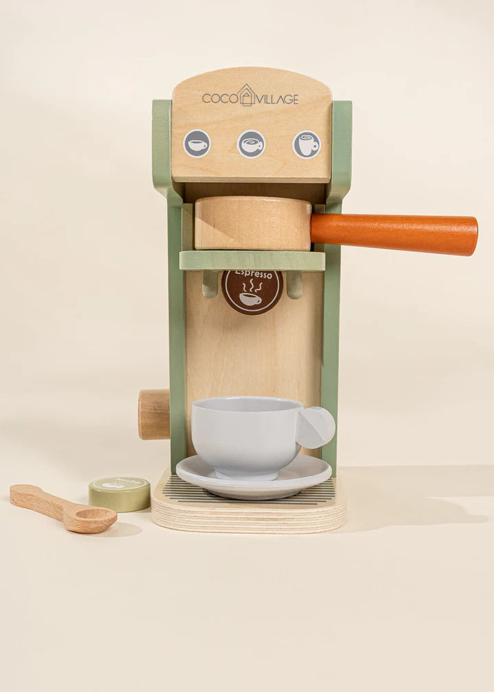 Wooden Coffee Maker Playset - Seafoam & Tera