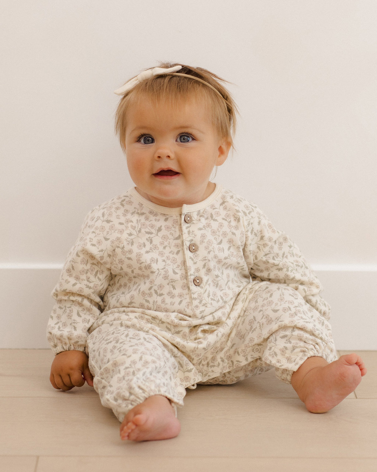 Henley Bubble Jumpsuit Floret