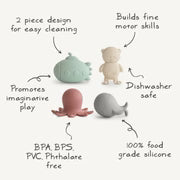 Sea life Mold Free Bath Play Set- Mushie