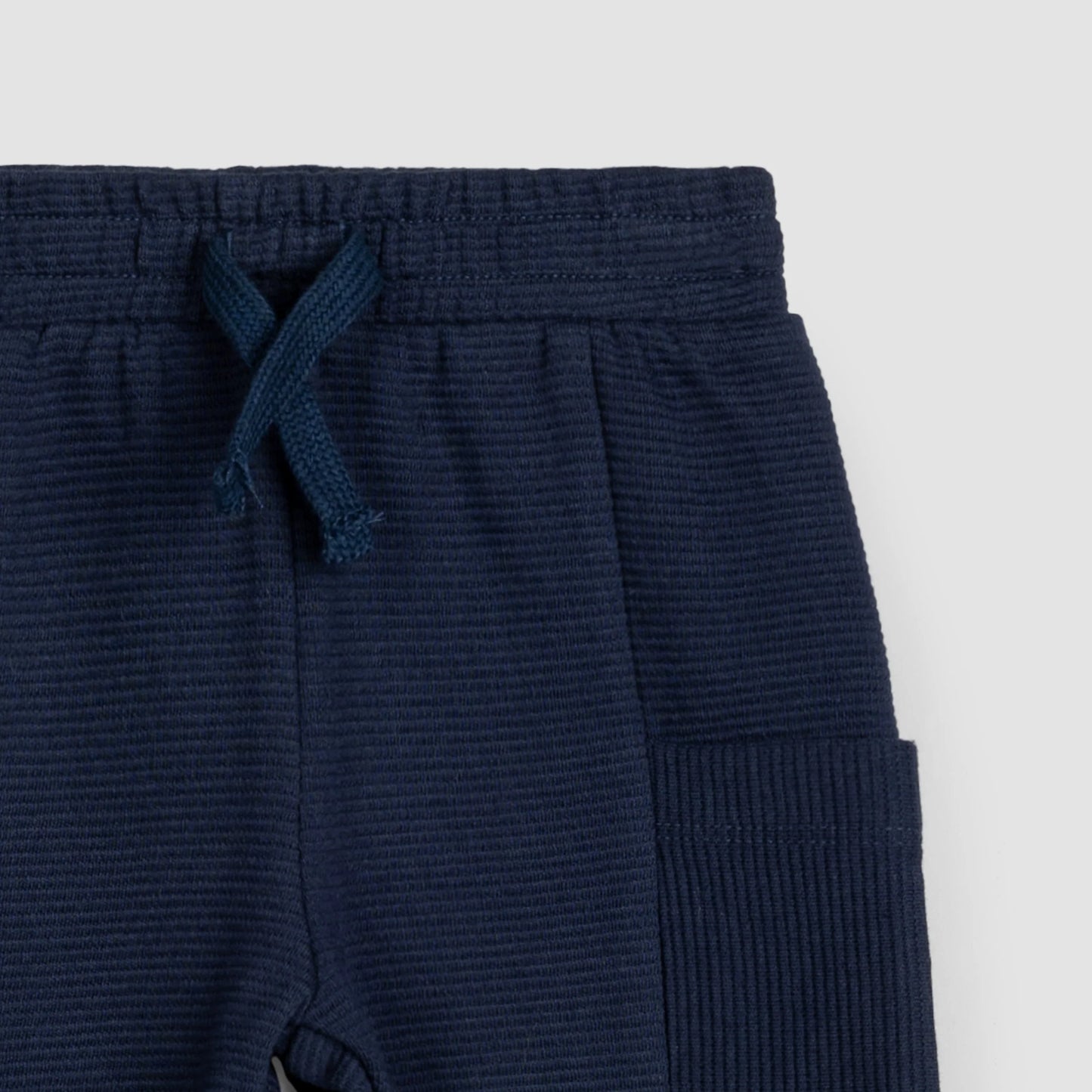 Navy Ottoman Baby Shorts