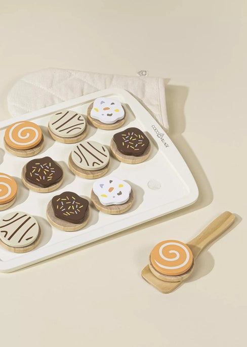 Wooden Cookies Playset + Accessories