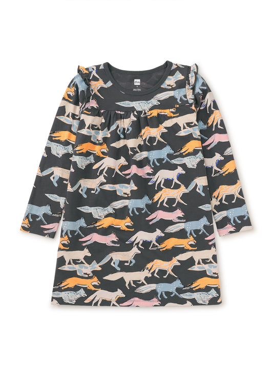 Long Sleeve Mighty Mini Toddler Dress - Fleet Foxes