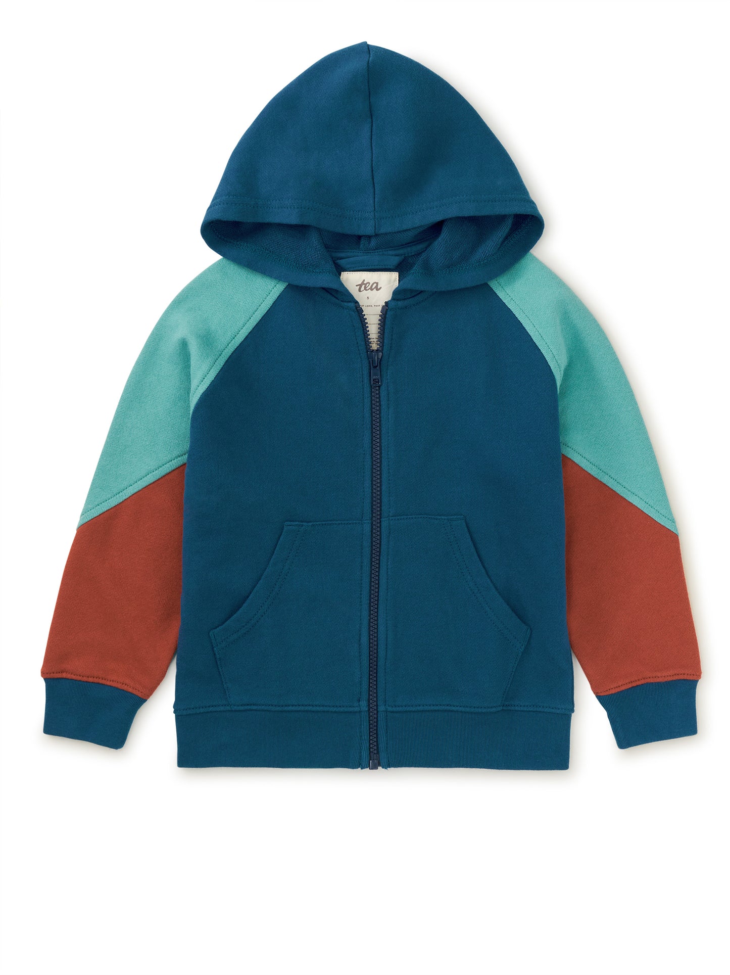 Colorblock Hoodie - Bedford Blue