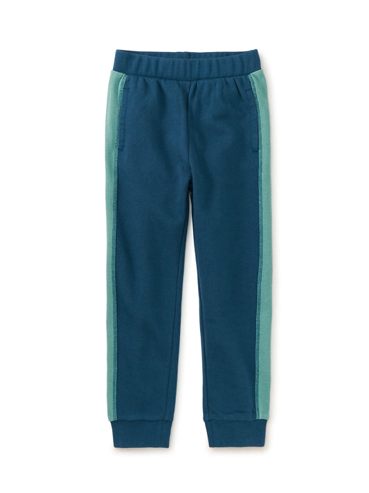 Colorblock Stripe-Out Joggers - Bedford Blue