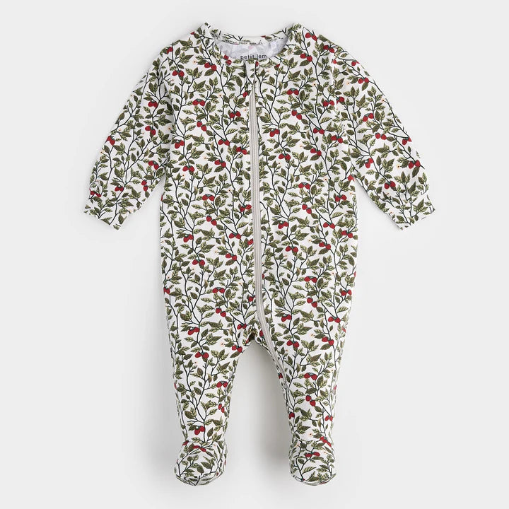 Print Jersey Sleeper - Raspberry Bush