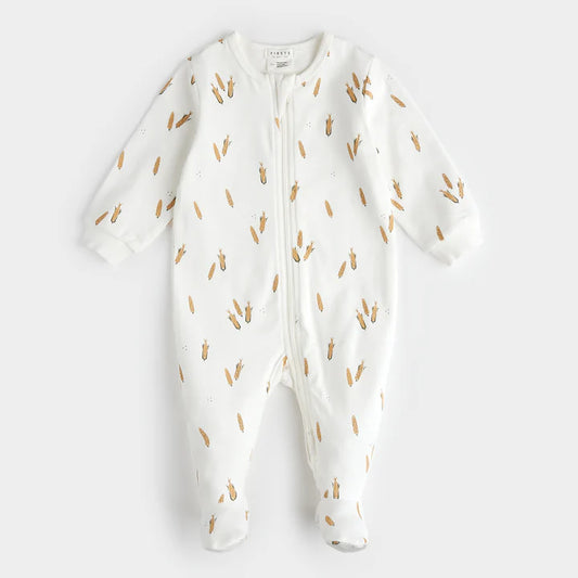 Maize Print Sleeper - Off White