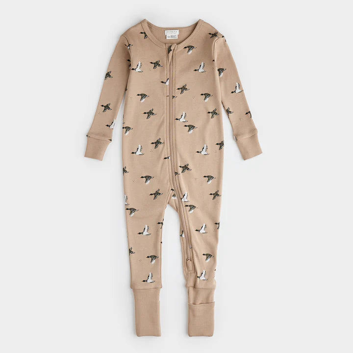 Mallard Print Convertible Sleeper - Sand