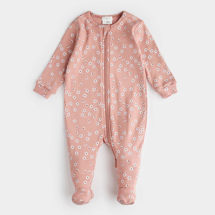 Autumn Garden Print Sleeper - Dove Pink