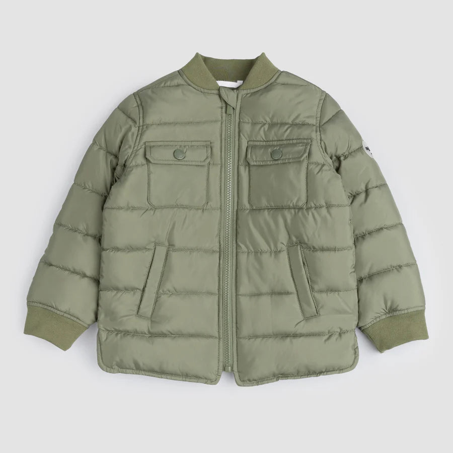 Quilted Military Jacket - Lichen