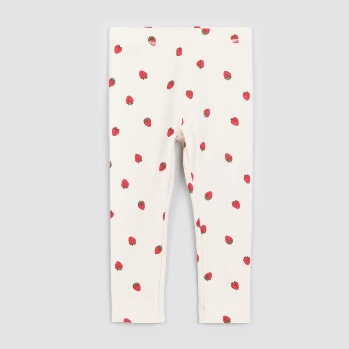 Strawberry Terry Leggings - Birch