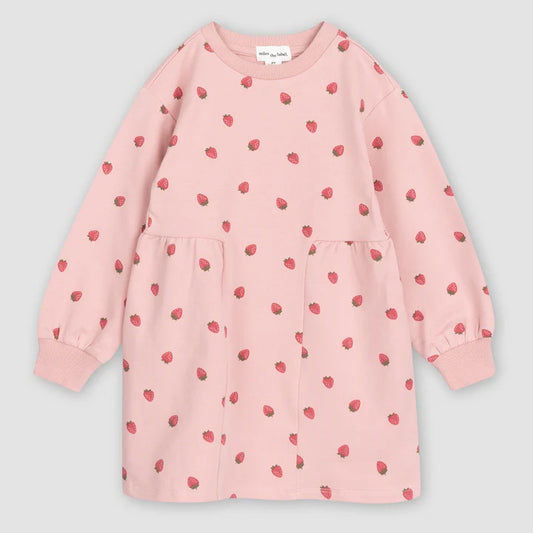 Terry Baby Dress - Rose Strawberry