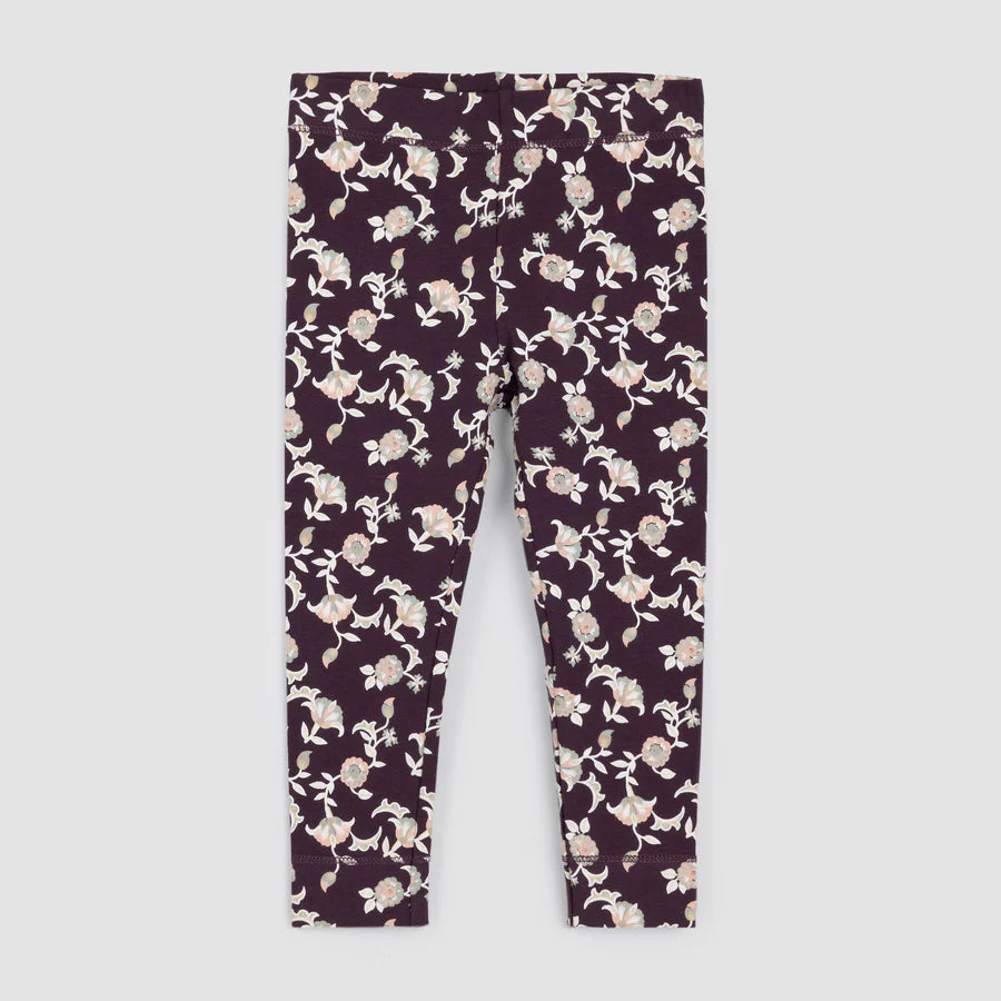 Vine Terry Leggings - Plum