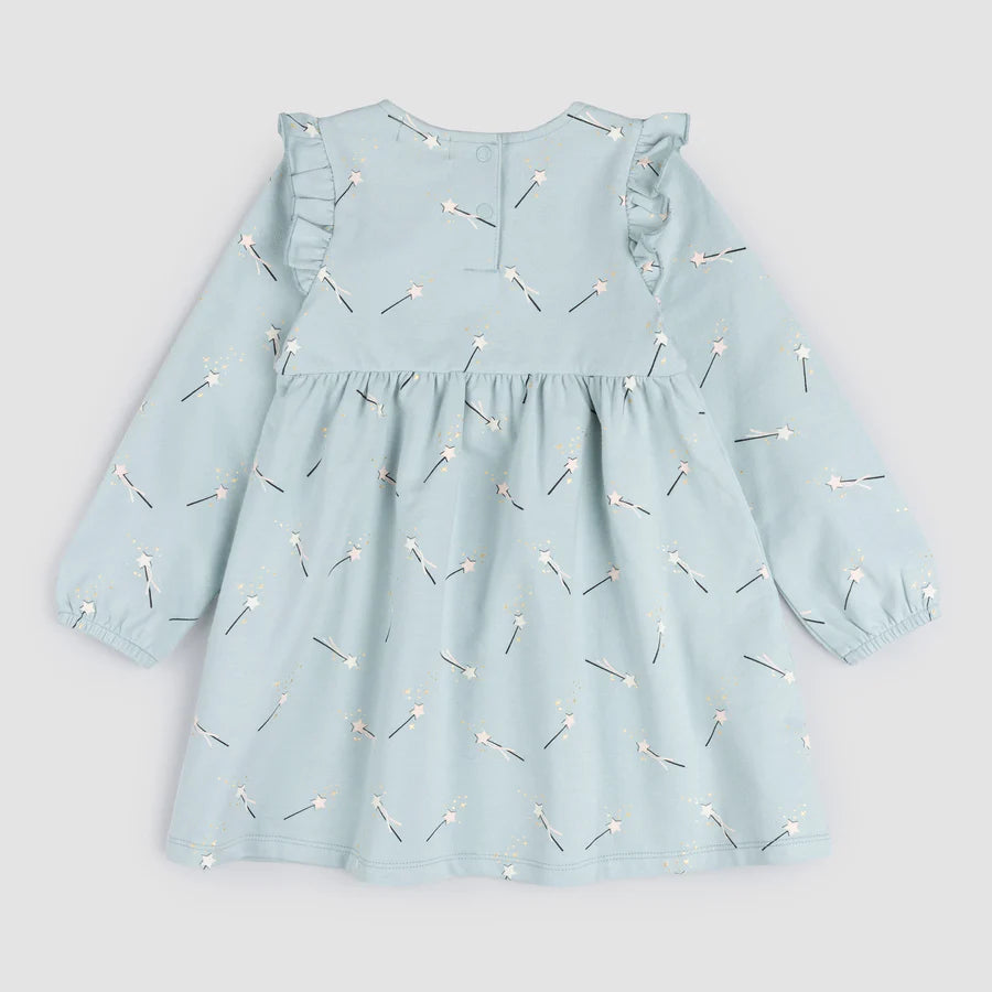 Magic Wand Terry Dress - Cloud Blue