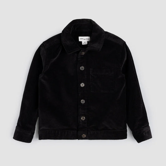 Corduroy Toddler Shirt - Black